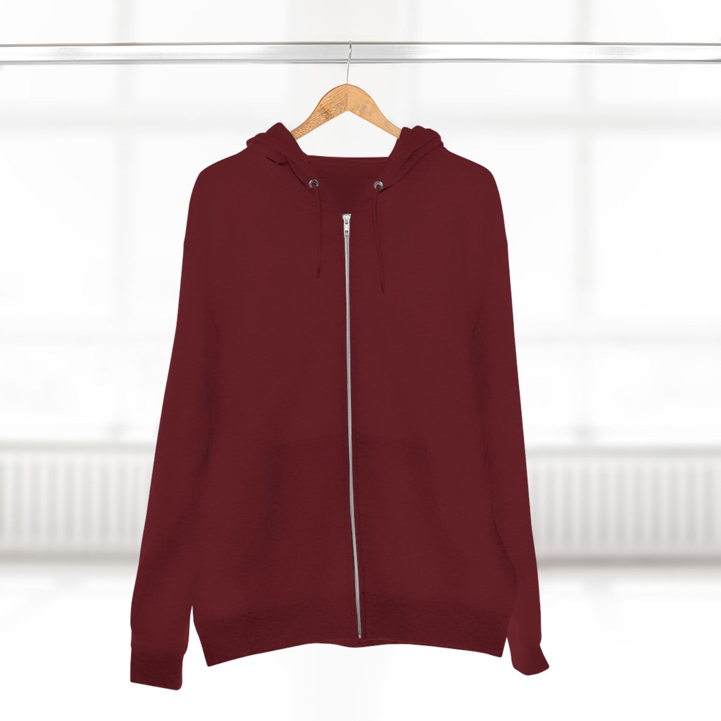 Bold Zip Hoodie — 'BareWitness' Gothic Text Back Design