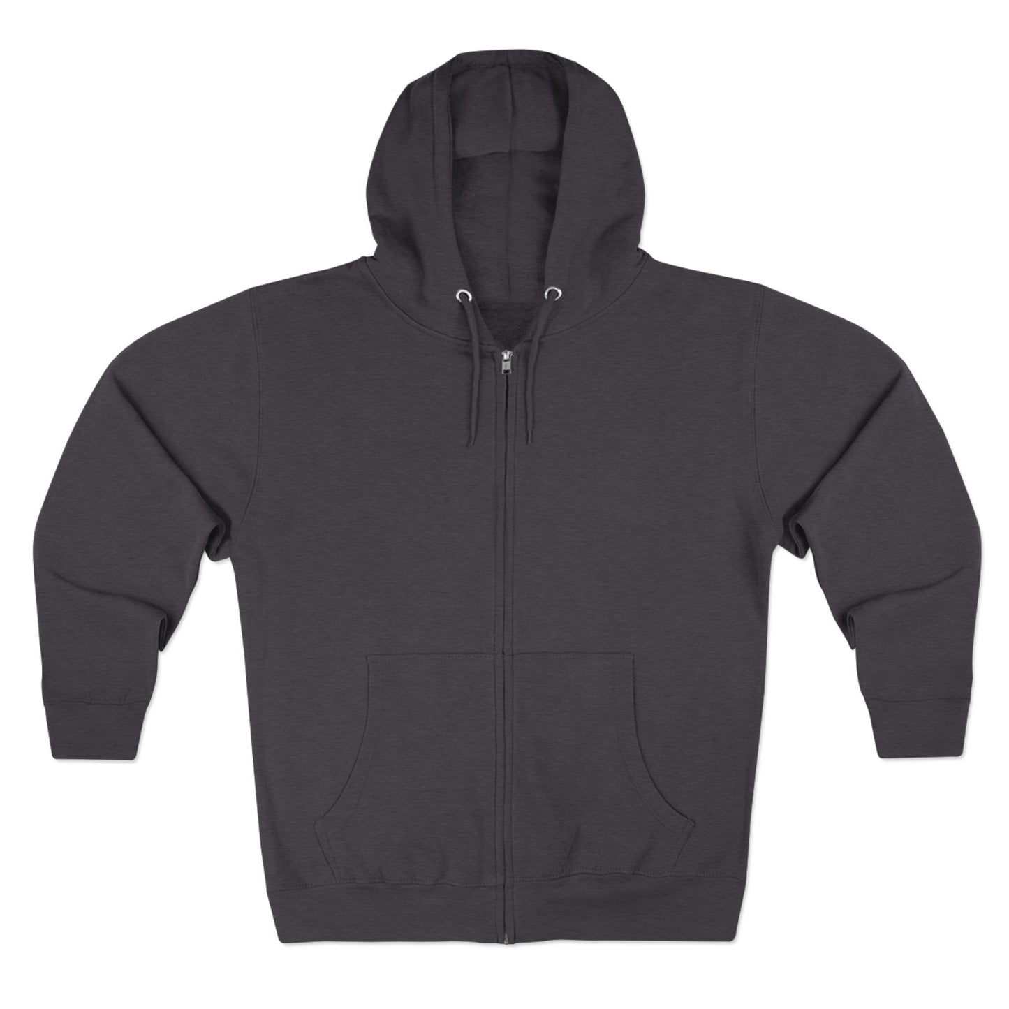 Bold Zip Hoodie — 'BareWitness' Gothic Text Back Design