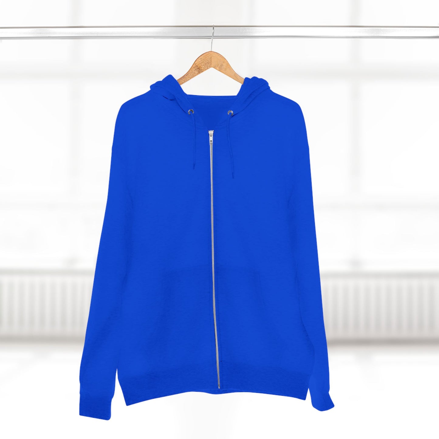 Bold Zip Hoodie — 'BareWitness' Gothic Text Back Design
