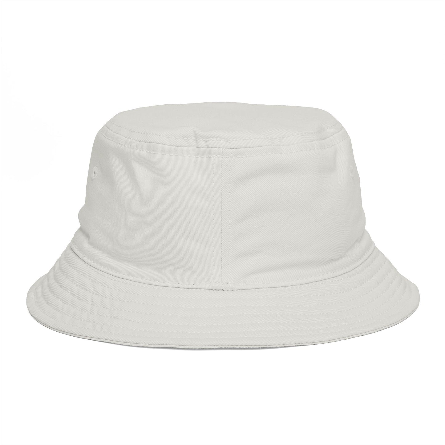 Bucket Hat — 'Bare Witness' Embroidered Brown Streetwear Bucket Hat