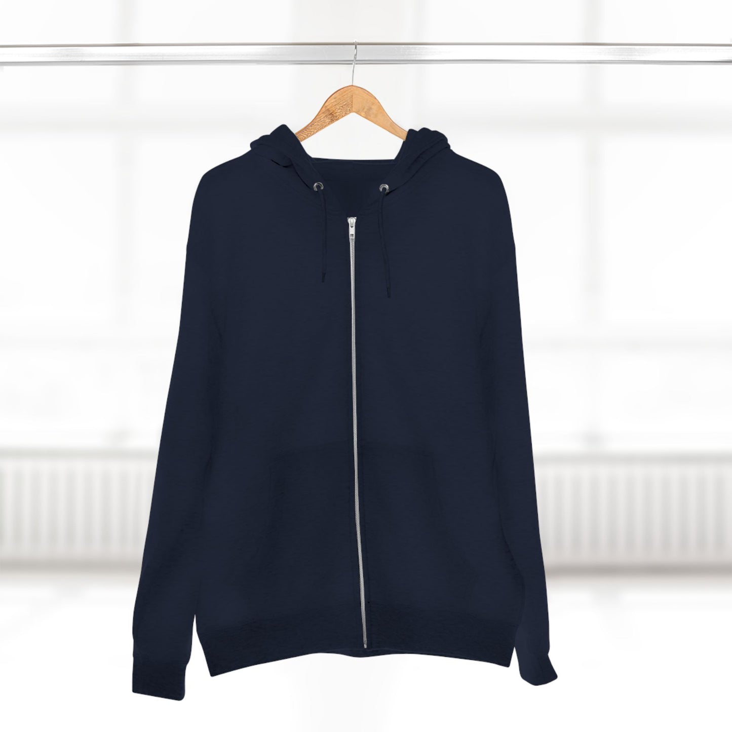 Bold Zip Hoodie — 'BareWitness' Gothic Text Back Design