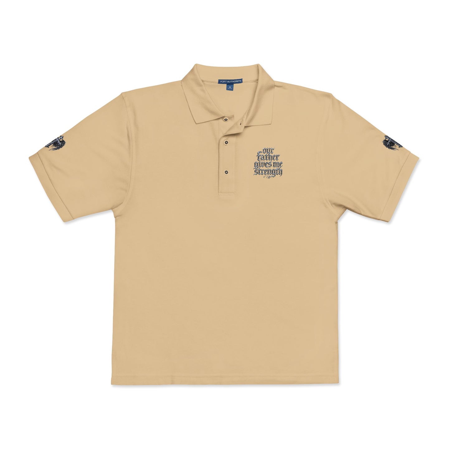 Embroidered  Crest Polo Shirt — Subtle Chest & Sleeve Logo