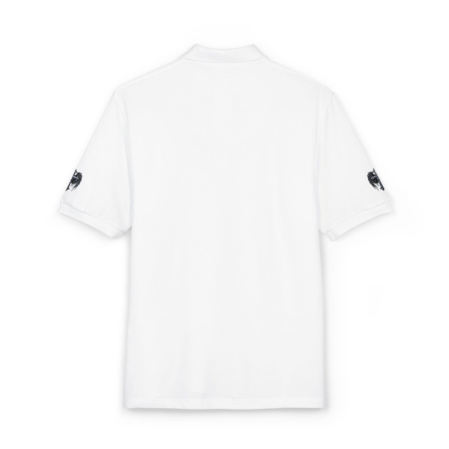 Embroidered  Crest Polo Shirt — Subtle Chest & Sleeve Logo