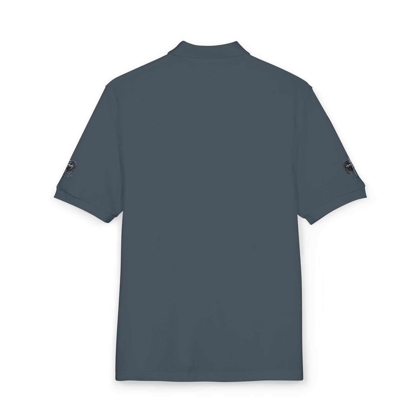 Embroidered  Crest Polo Shirt — Subtle Chest & Sleeve Logo
