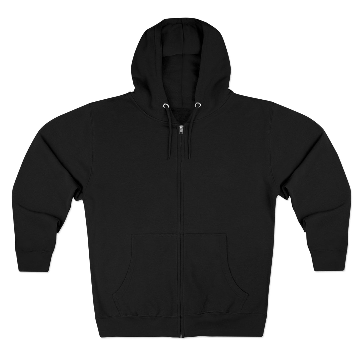 Bold Zip Hoodie — 'BareWitness' Gothic Text Back Design