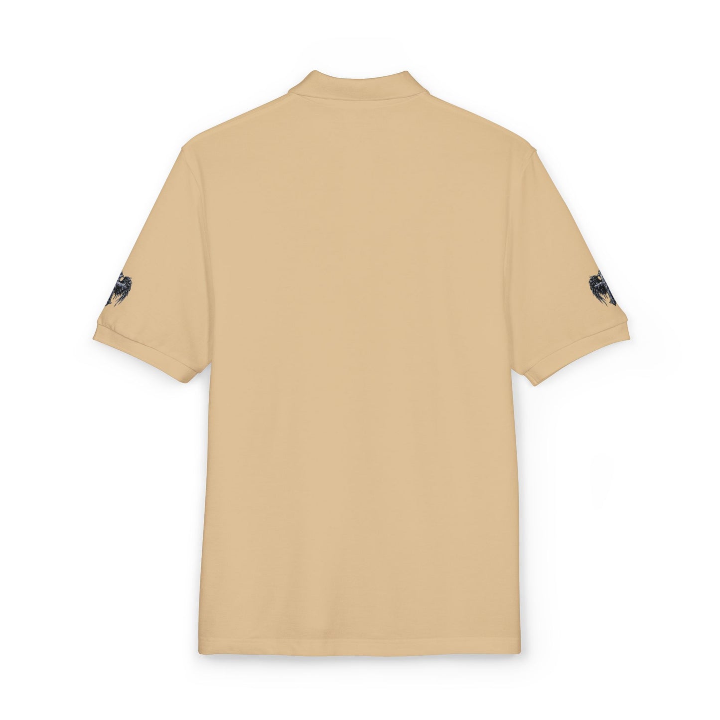 Embroidered  Crest Polo Shirt — Subtle Chest & Sleeve Logo