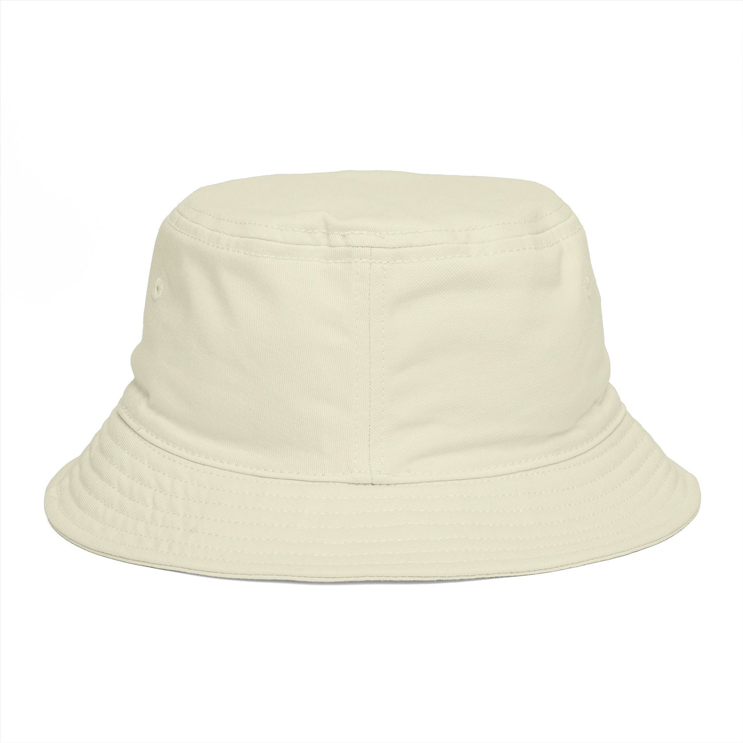 Bucket Hat — 'Bare Witness' Embroidered Brown Streetwear Bucket Hat