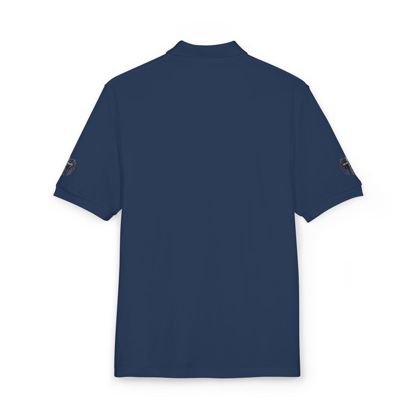 Embroidered  Crest Polo Shirt — Subtle Chest & Sleeve Logo