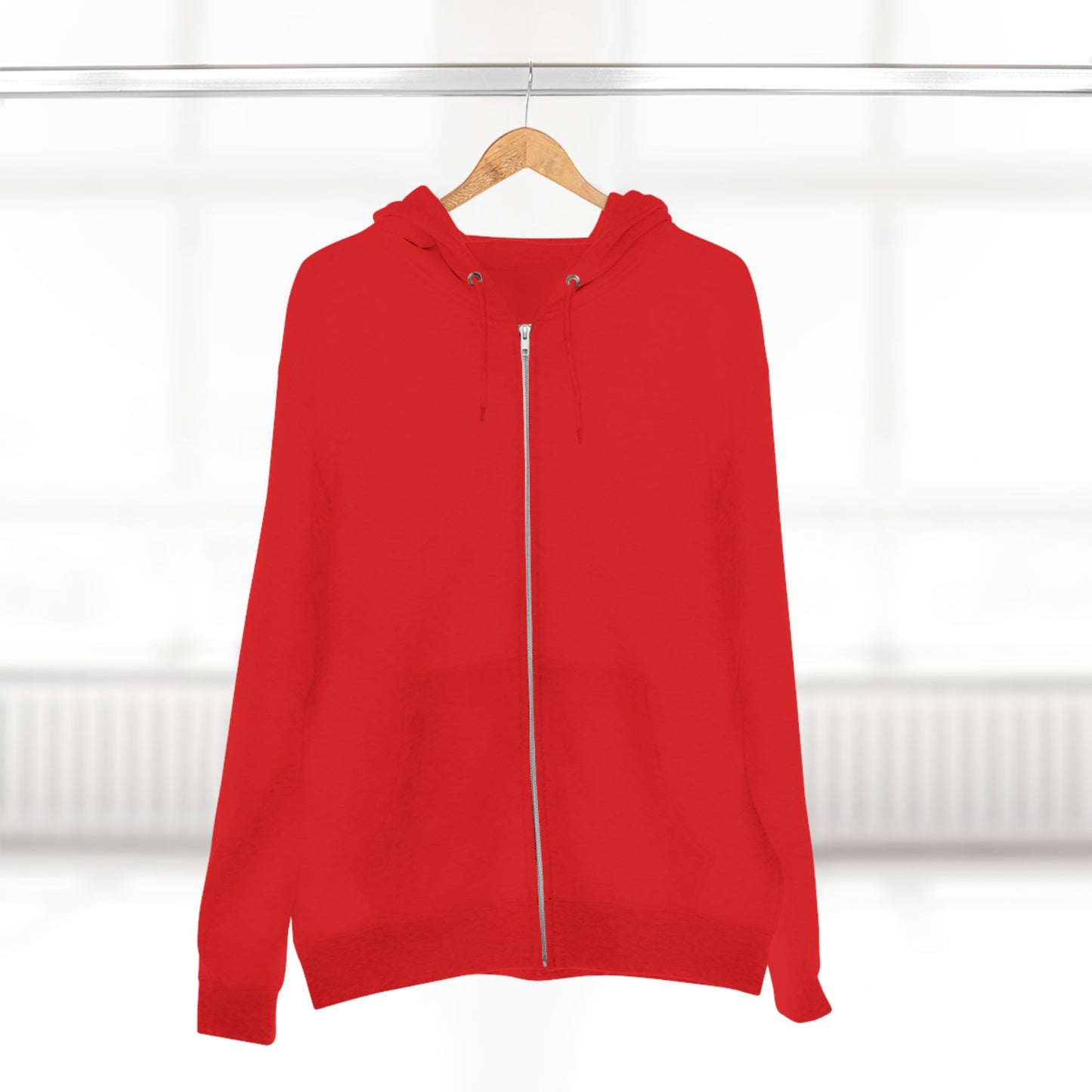 Bold Zip Hoodie — 'BareWitness' Gothic Text Back Design