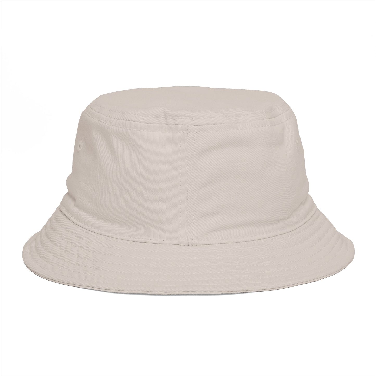 Bucket Hat — 'Bare Witness' Embroidered Brown Streetwear Bucket Hat