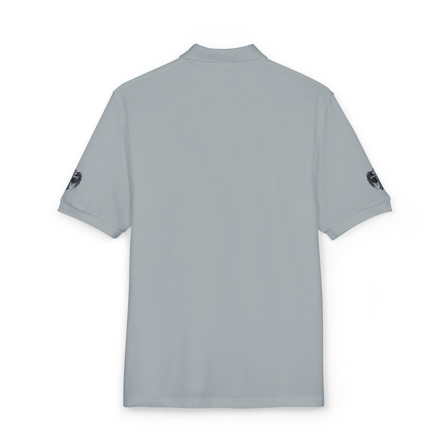 Embroidered  Crest Polo Shirt — Subtle Chest & Sleeve Logo