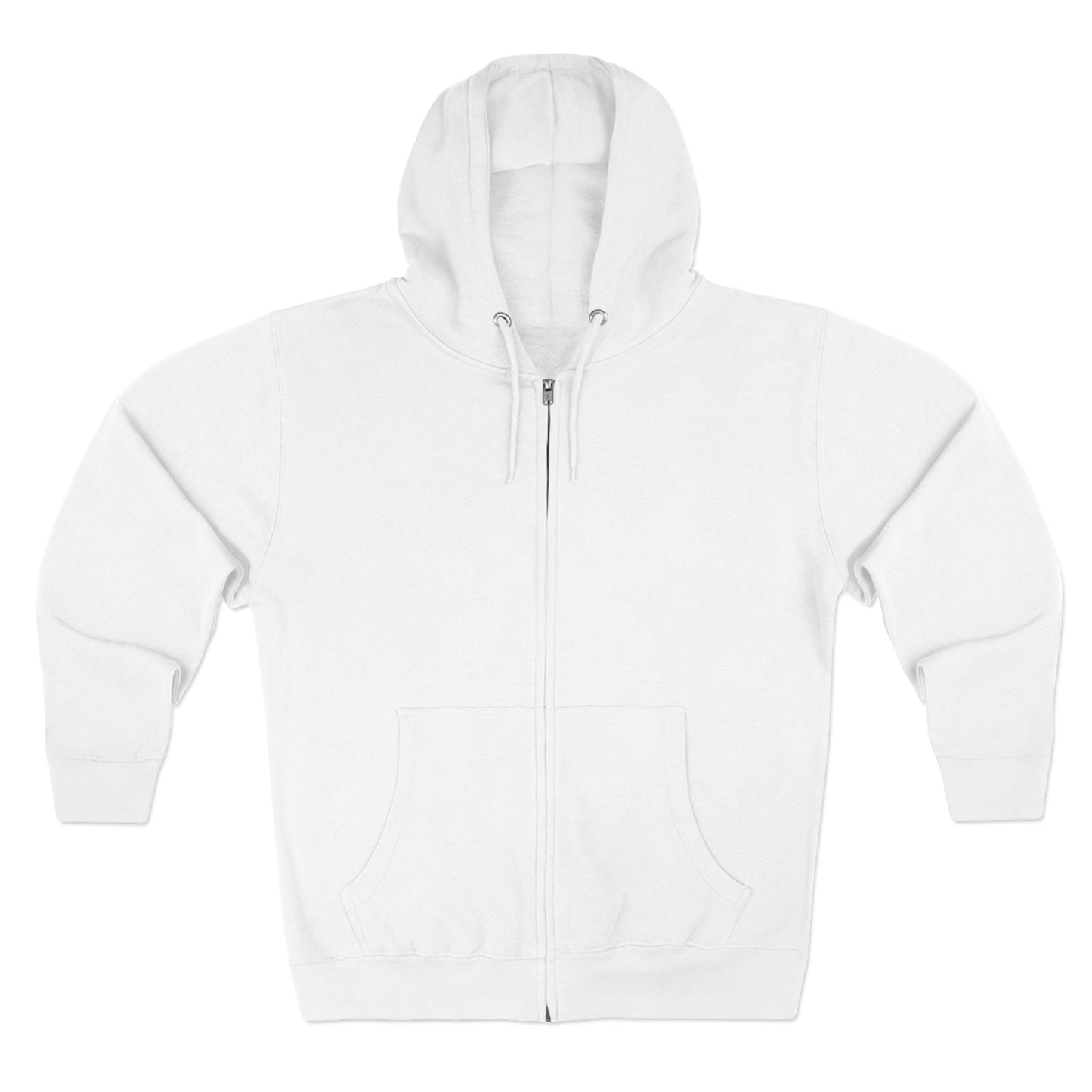 Bold Zip Hoodie — 'BareWitness' Gothic Text Back Design